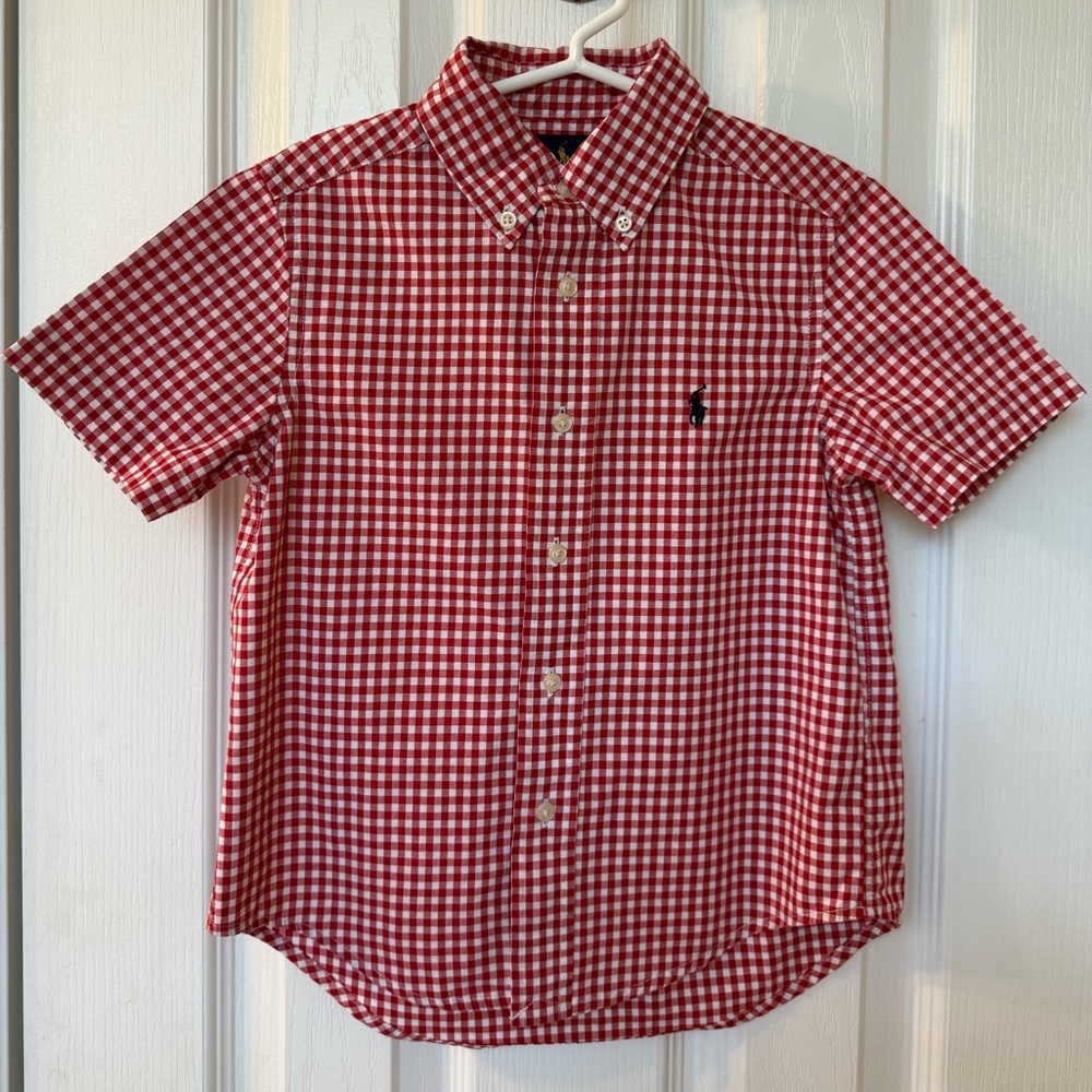Ralph Lauren Red Gingham Boys Shirt